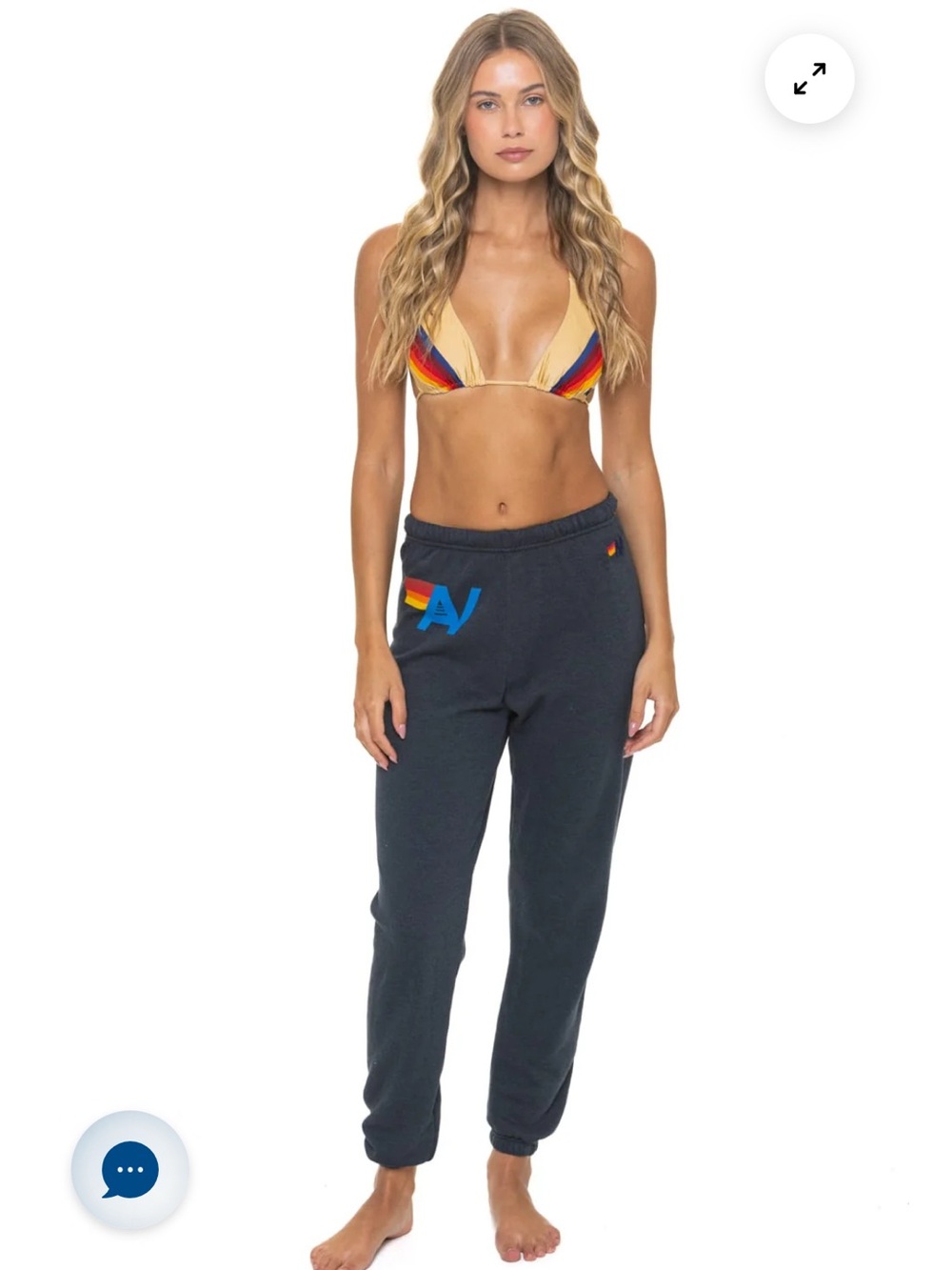 Aviator Nation Logo Jogger - Charcoal
